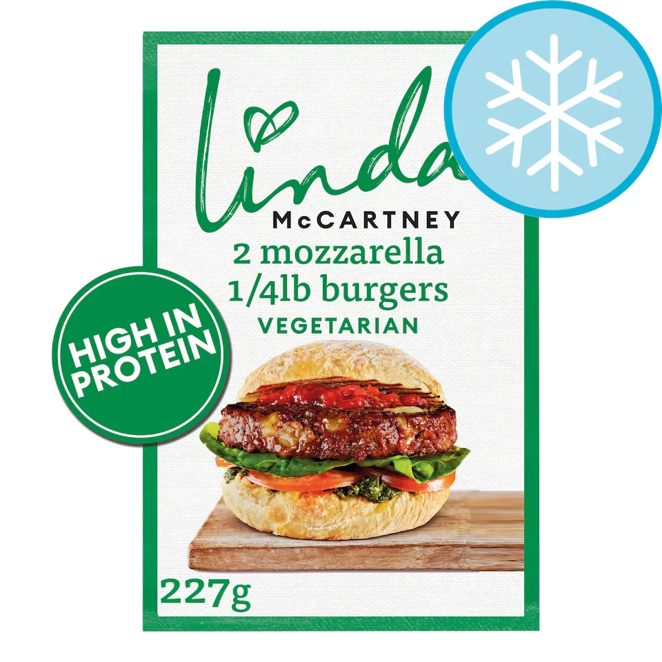 Linda Mccartney 2 Mozzarella Burgers 227G