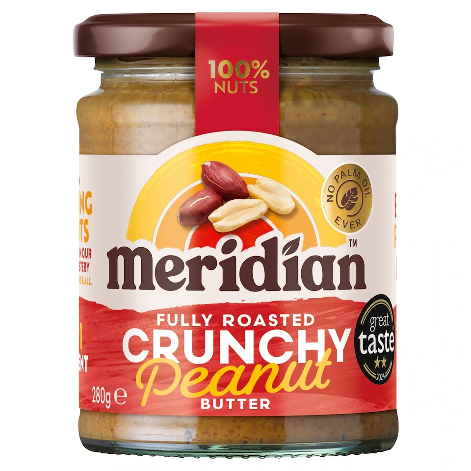 Meridian Peanut Butter Crunchy 100% Nuts 280G