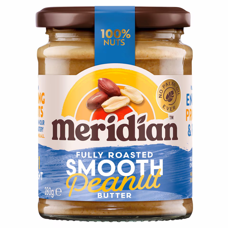 Meridian Smooth Peanut Butter 100% Nuts 280g