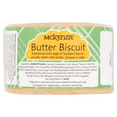 Mckenzies Butter Biscuit 150g