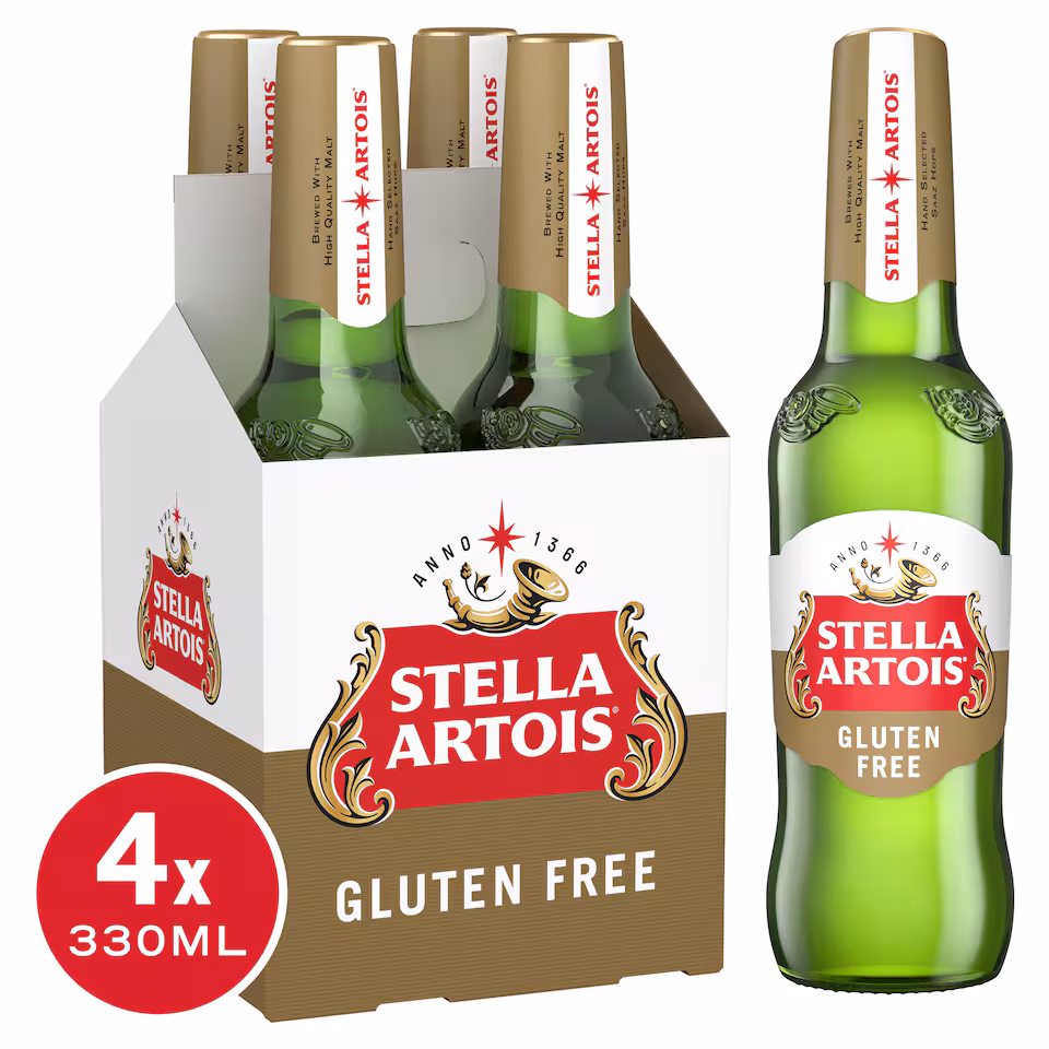 Stella Artois Gluten Free Lager 4X330ml