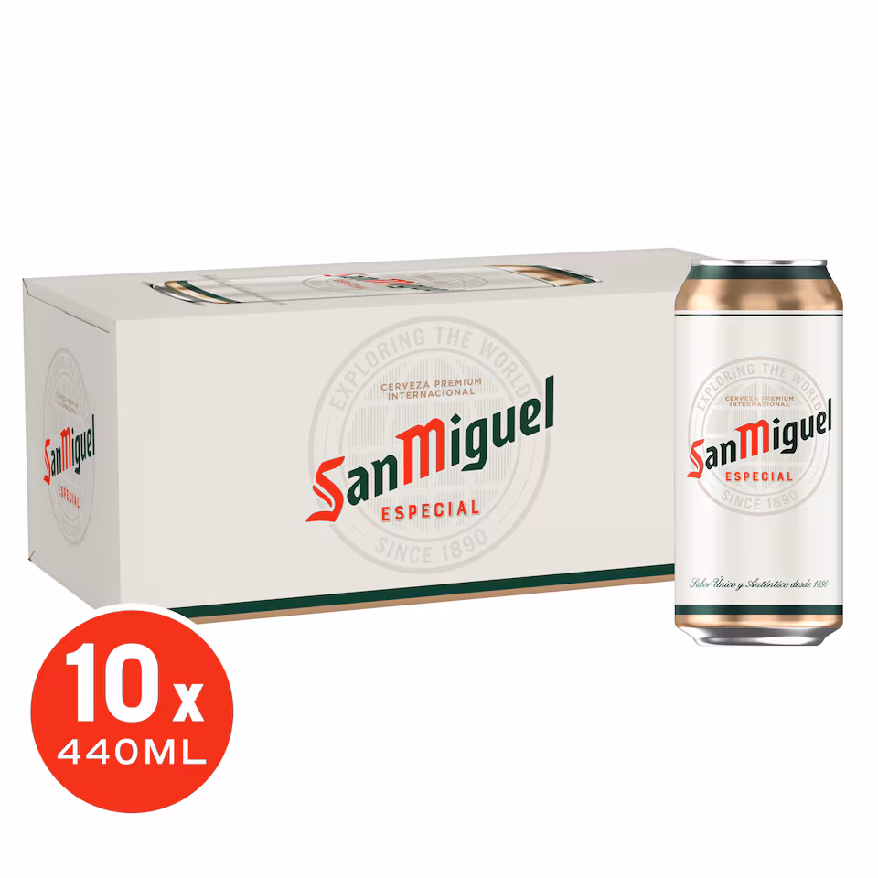 San Miguel Especial Lager Beer Can 10x440ml