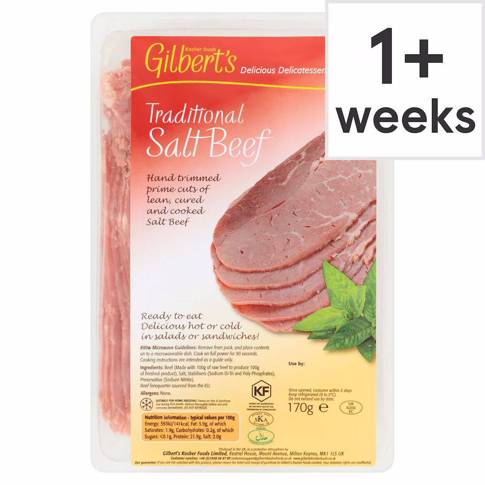 Gilbert's Traditional Salt Beef 170g