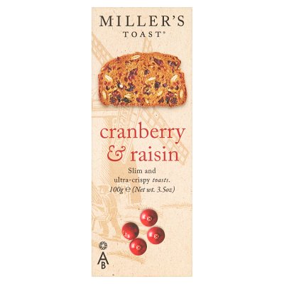Miller's Toast Cranberry & Raisin
