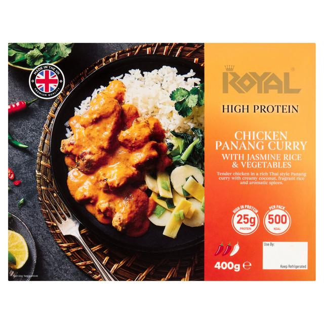 Royal 400g Chicken Panang Curry with Jasmine Rice & Vegetables