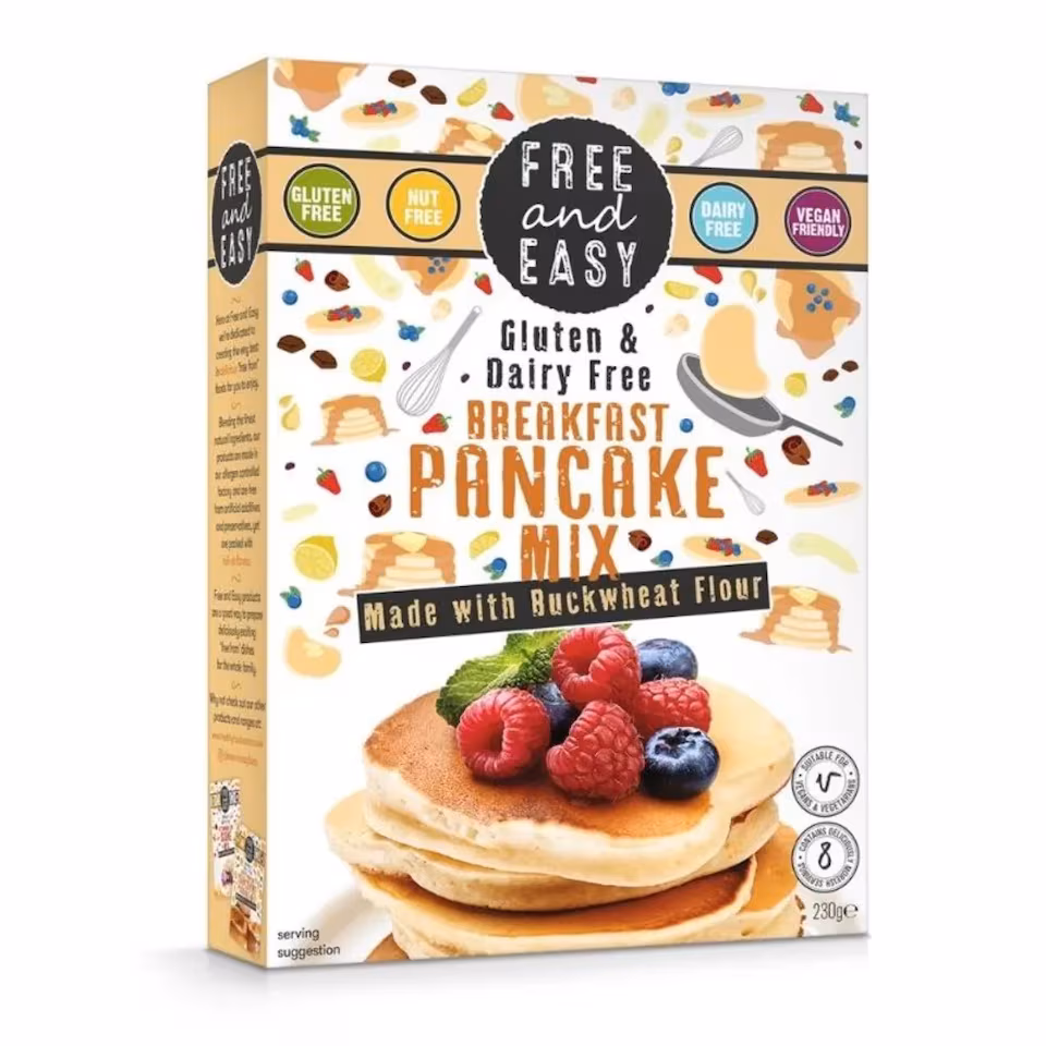 Breakfast Pancake Buckwheat 230g (Free & Easy) | Multi