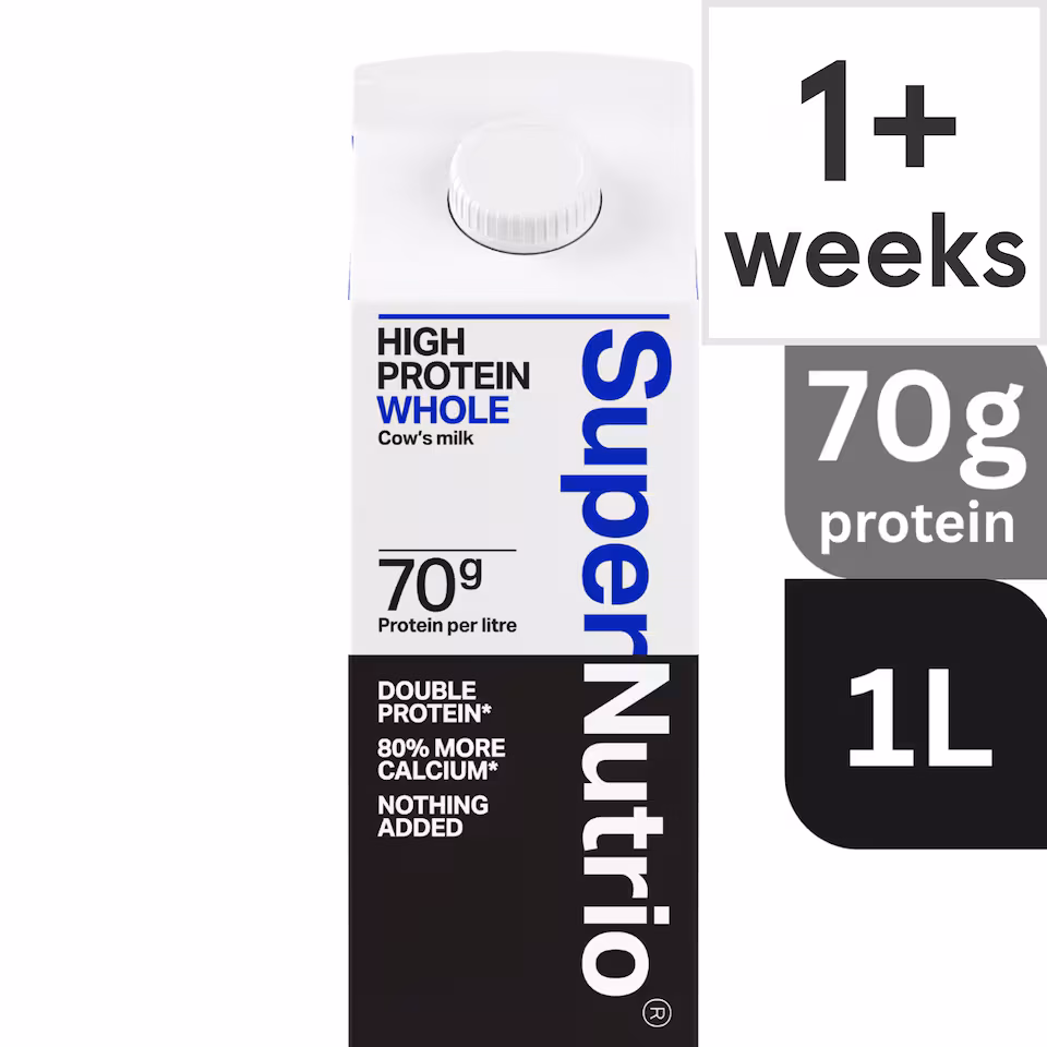 SuperNutrio High Protein Fresh Whole Milk 1l