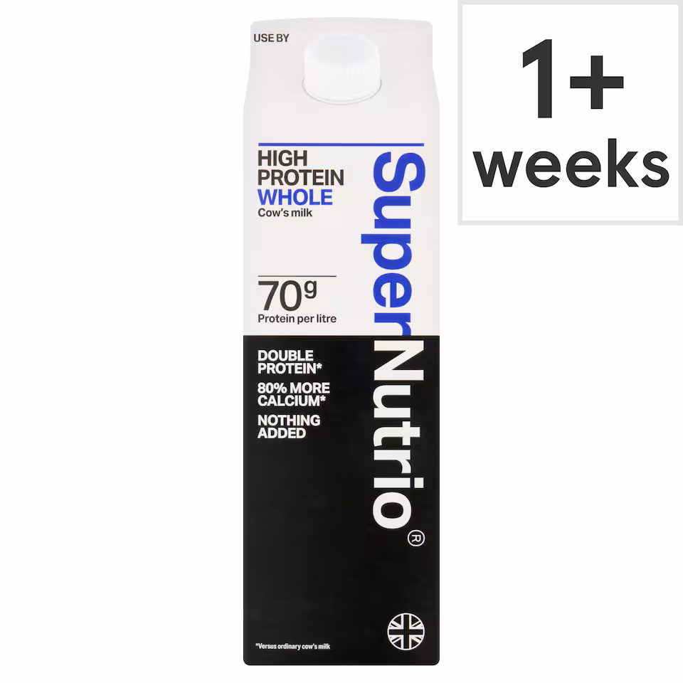 SuperNutrio High Protein Fresh Whole Milk 1l