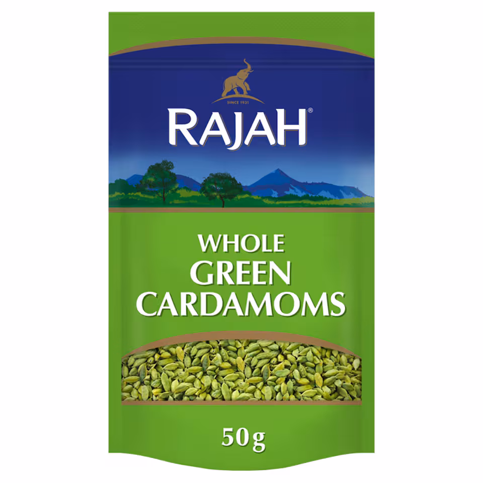 Rajah Whole Green Cardamoms 50g