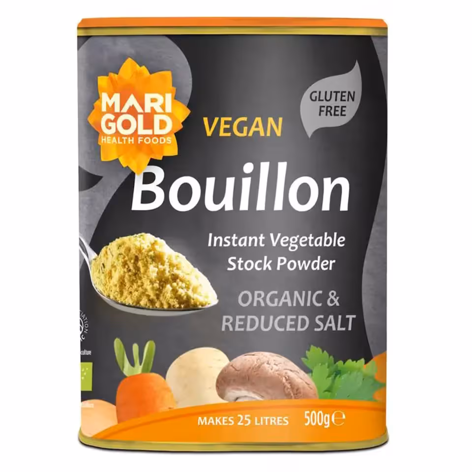Organic Vegetable Bouillon Powder Less Salt 500g (Marigold)