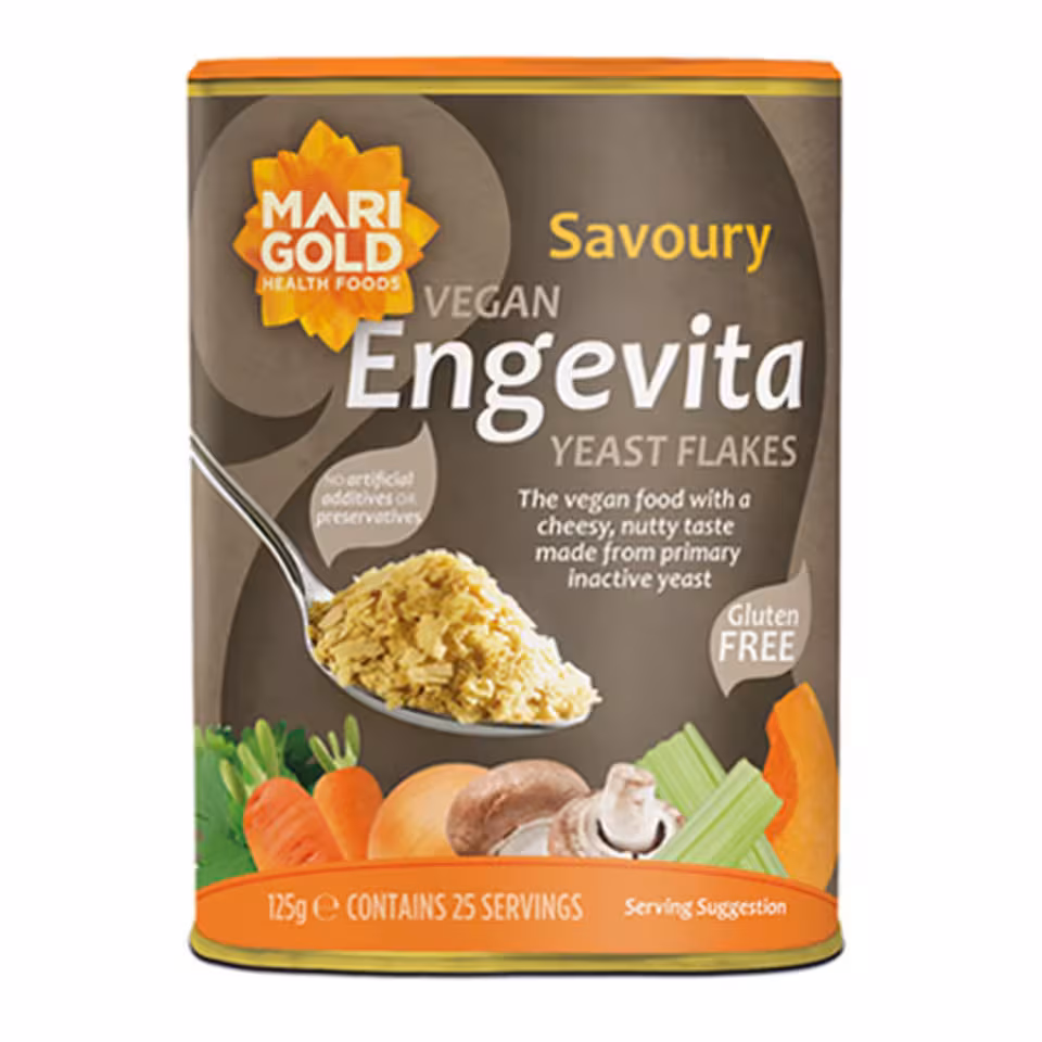 Engevita Protein & Fibre Yeast Flakes 100g (Marigold)