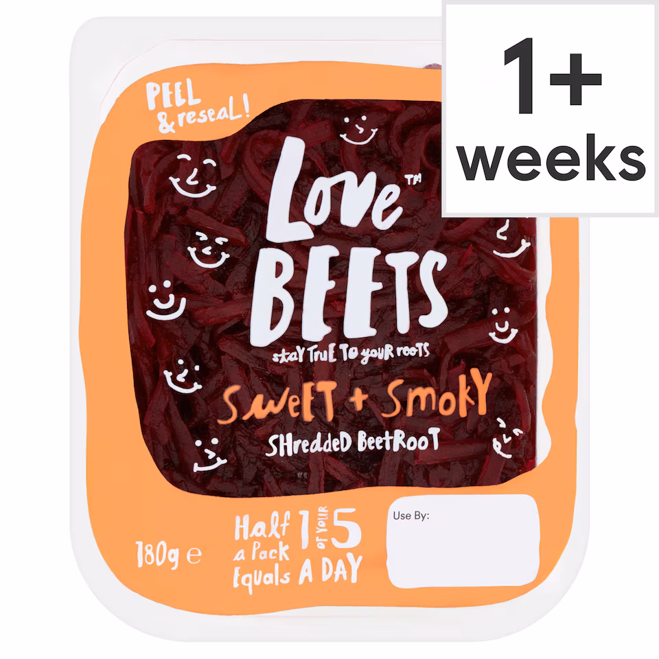 Love Beets Smokey Shred Beetroot 180G