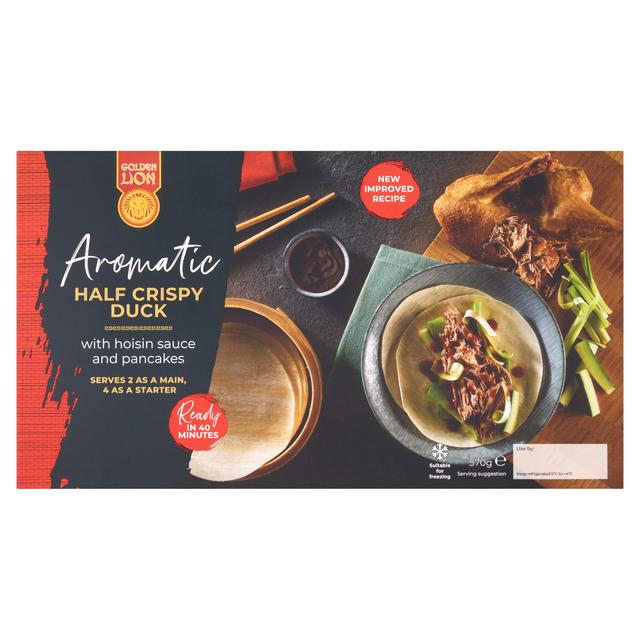 Golden Lion Aromatic Half Crispy Duck with Hoisin Sauce & Pancakes 570g