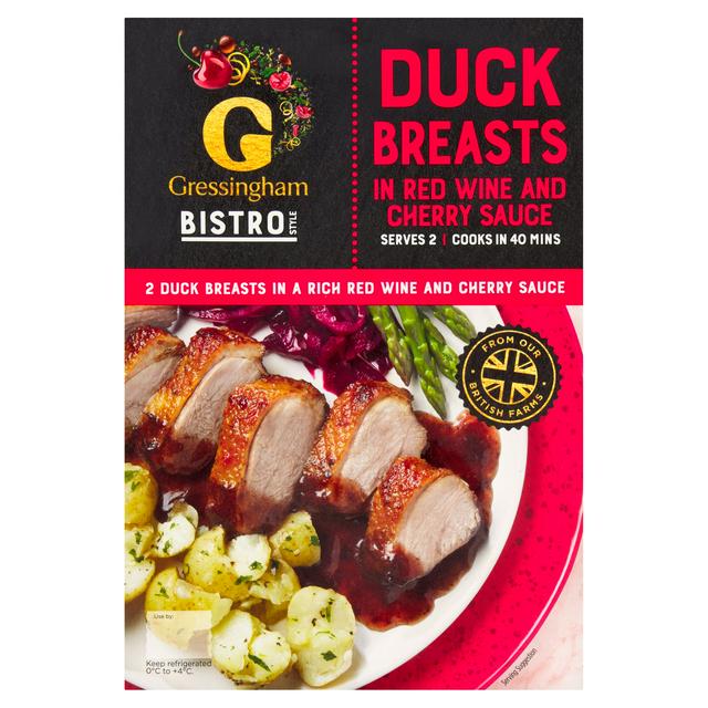 Gressingham Bistro Duck Breasts with Red Wine & Cherry Sauce x2 400g