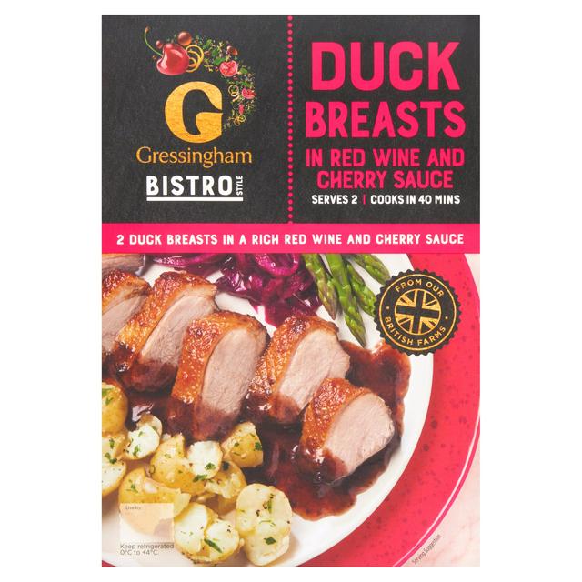 Gressingham Bistro Duck Breasts with Red Wine & Cherry Sauce x2 400g