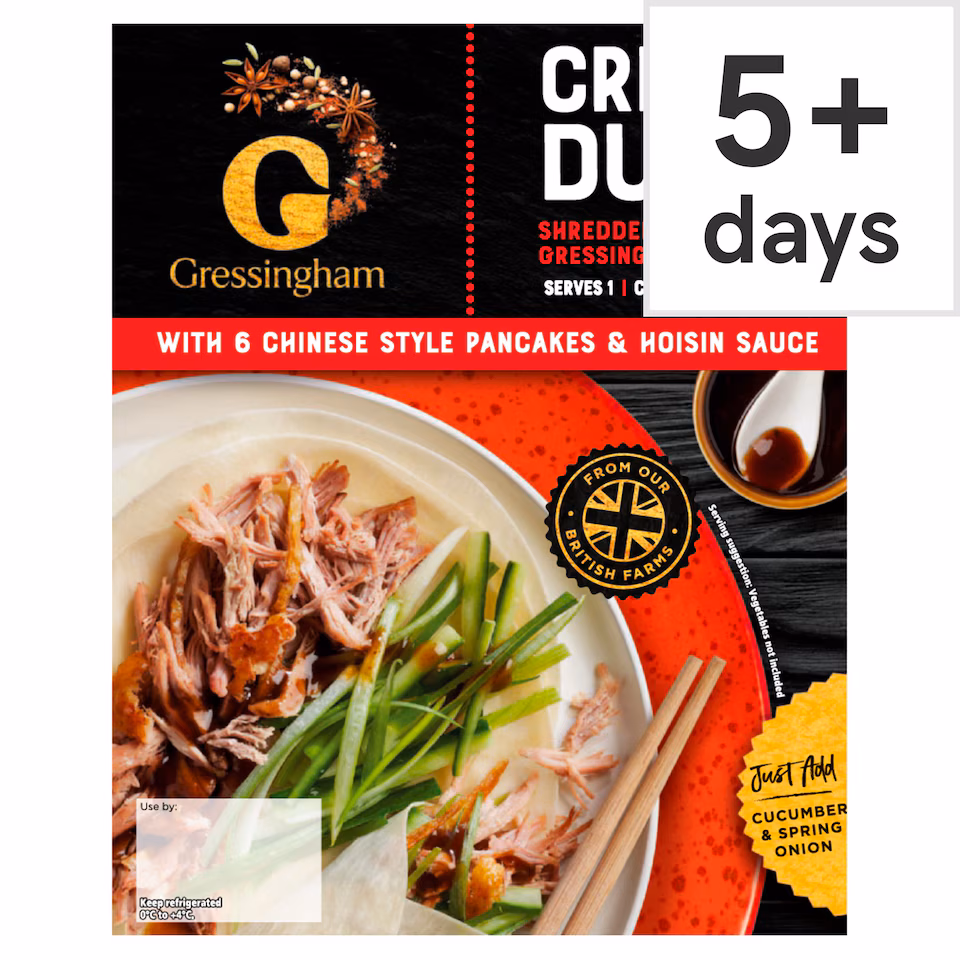 Gressingham Aromatic Shredded Duck 210g