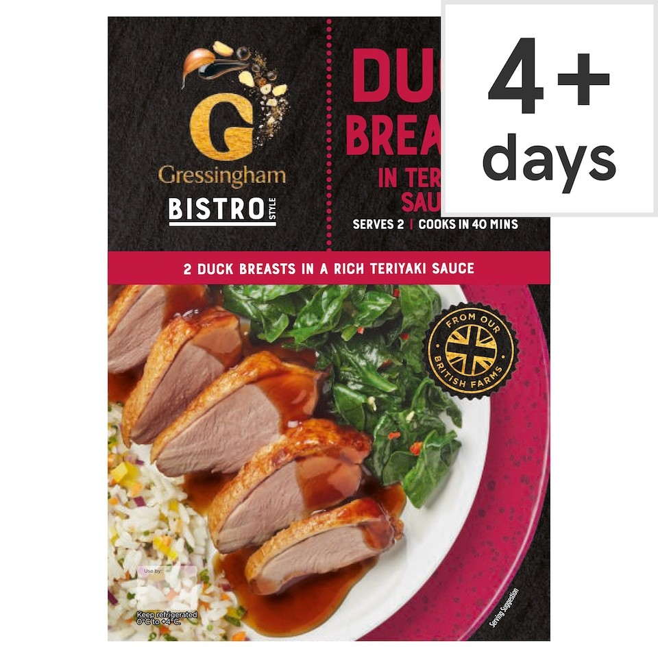 Gressingham Bistro Duck Breasts with Teriyaki Sauce 400g
