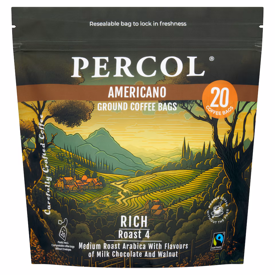 Percol Americano 20 Coffee Bags 160G