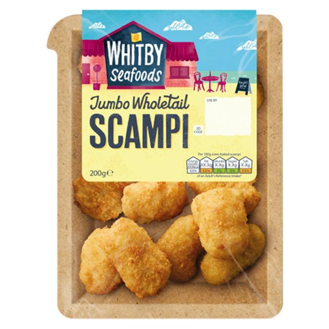 Whitby Seafoods Wholetail Scampi 200g