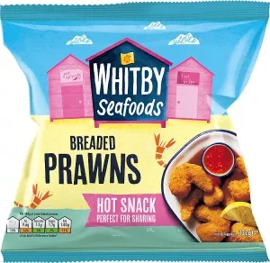 Whitby Seafoods Breaded Prawns 132g