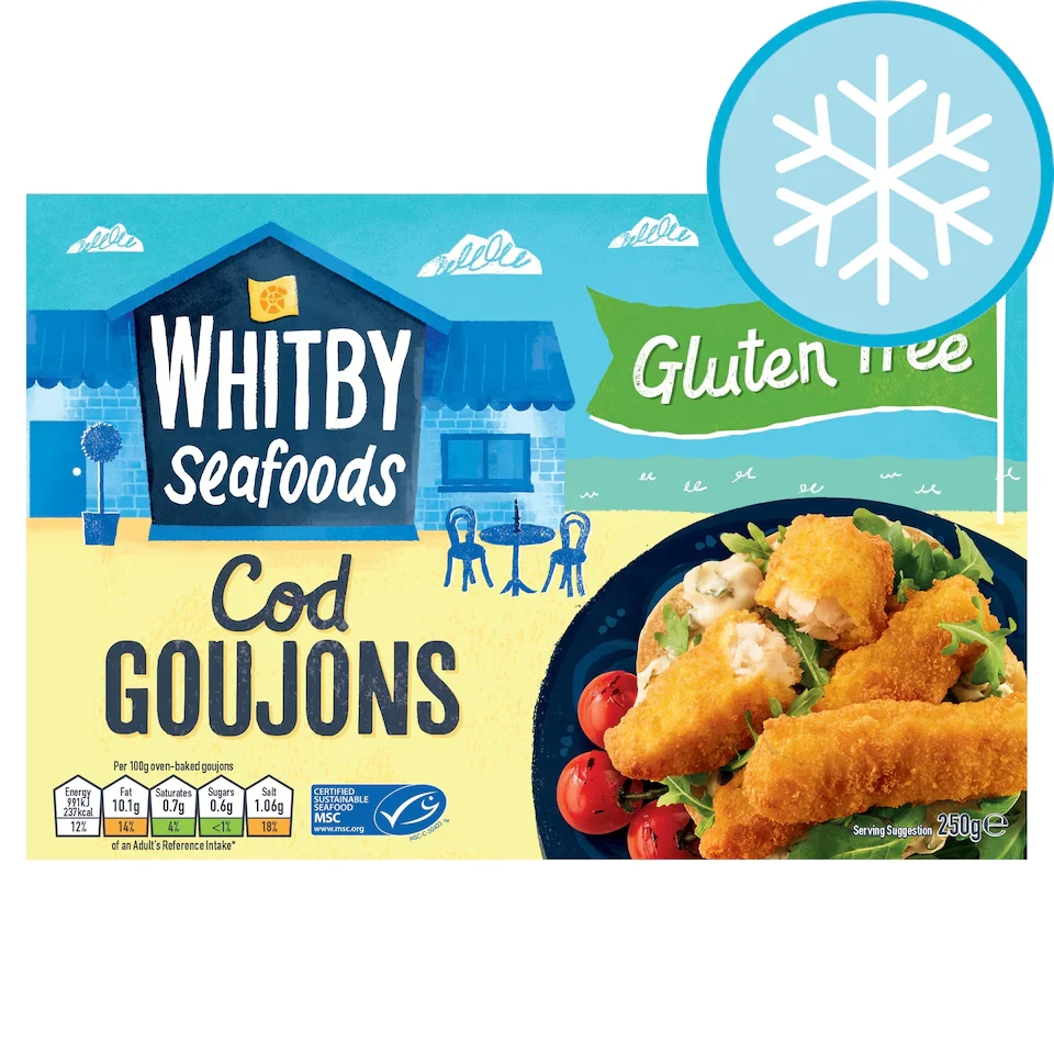Whitby Seafoods Gluten Free Cod Goujons 225G