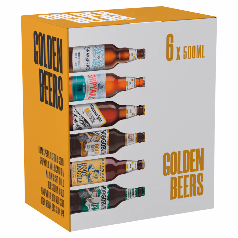 Marston's Golden Beers Mixed Ale Gift Pack 6 x 500ml