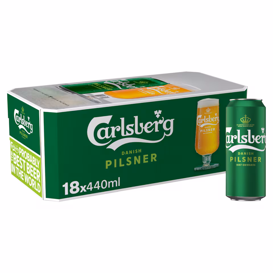 Carlsberg Danish Pilsner Lager Beer 18 x 440ml
