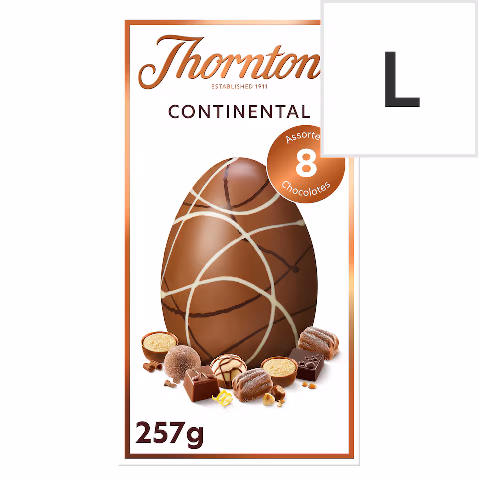 Thorntons Continental Milk Chocolate Easter Egg 257G