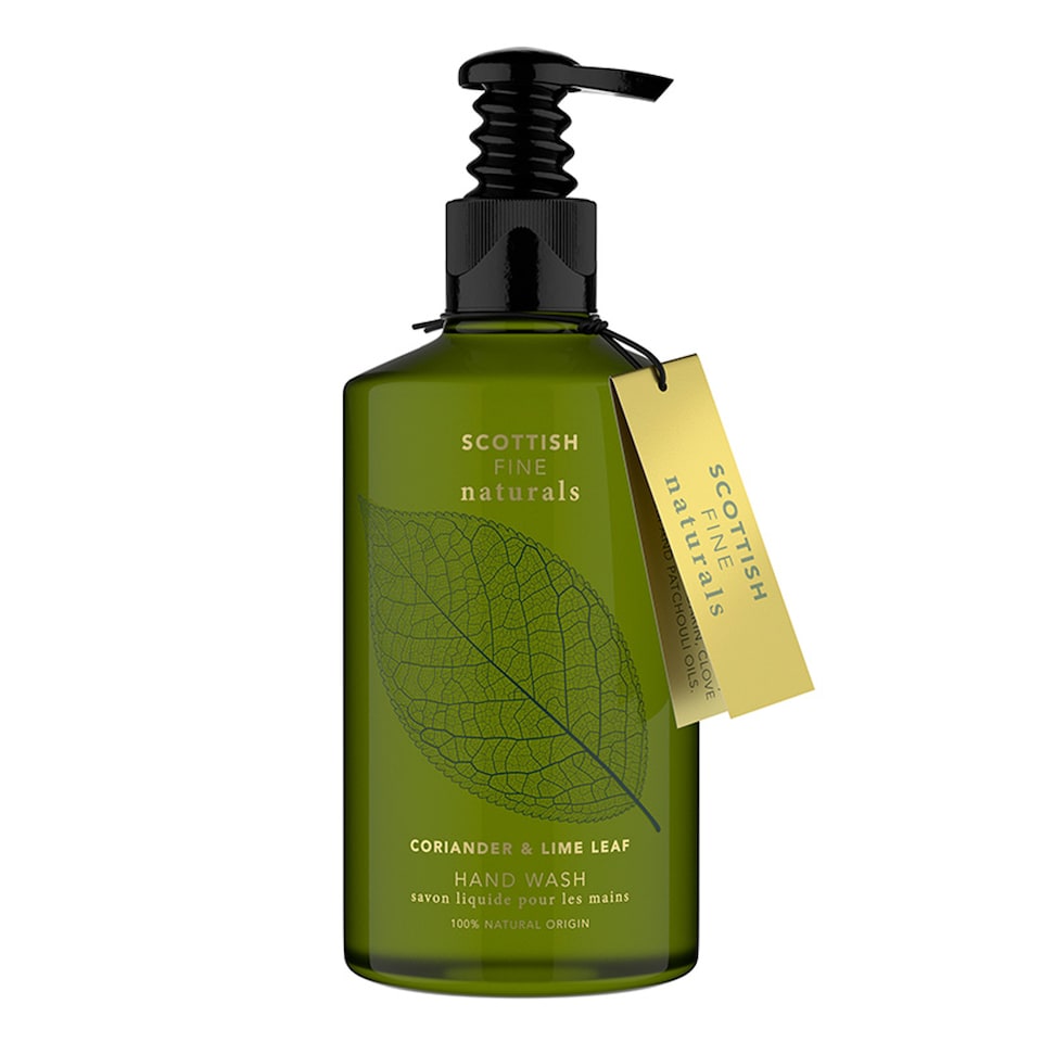Scottish Fine Soaps Naturals Coriander And Lime Leaf Hand Wash Pump Bottle 300ml
