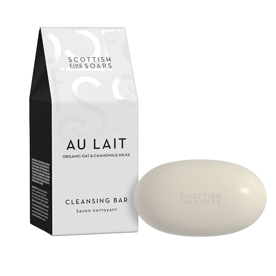 Scottish Fine Soaps Au Lait Cleansing Bar 100g In Carton