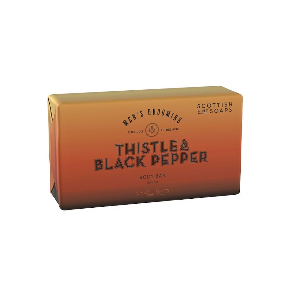 Scottish Fine Soaps Thistle & Black Pepper Body Bar 220g