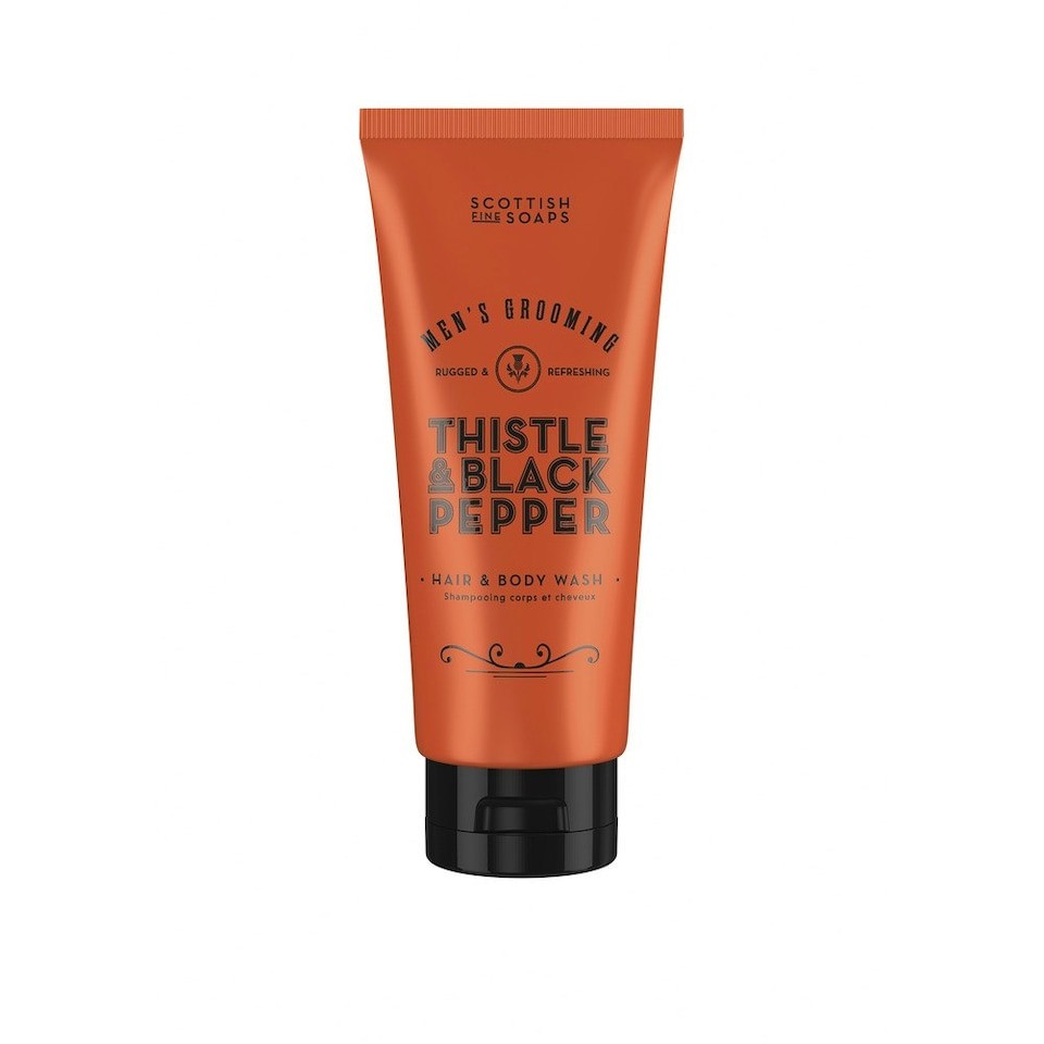 Scottish Fine Soaps Hair & Body Wash Thistle & Black Pepper 200ml