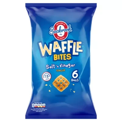 Seabrook Salt 'N Vinegar Flavour Waffle Bites 6 x 16g