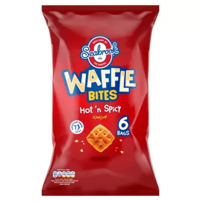 Seabrook Hot 'n Spicy Flavour Waffle Bites 6 x 16g