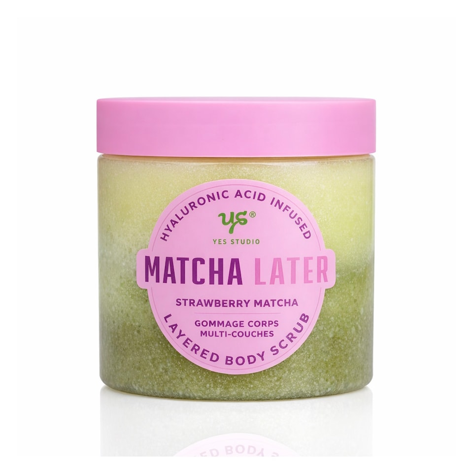 Yes Studio Triple Layered Body Scrub - Strawberry Matcha