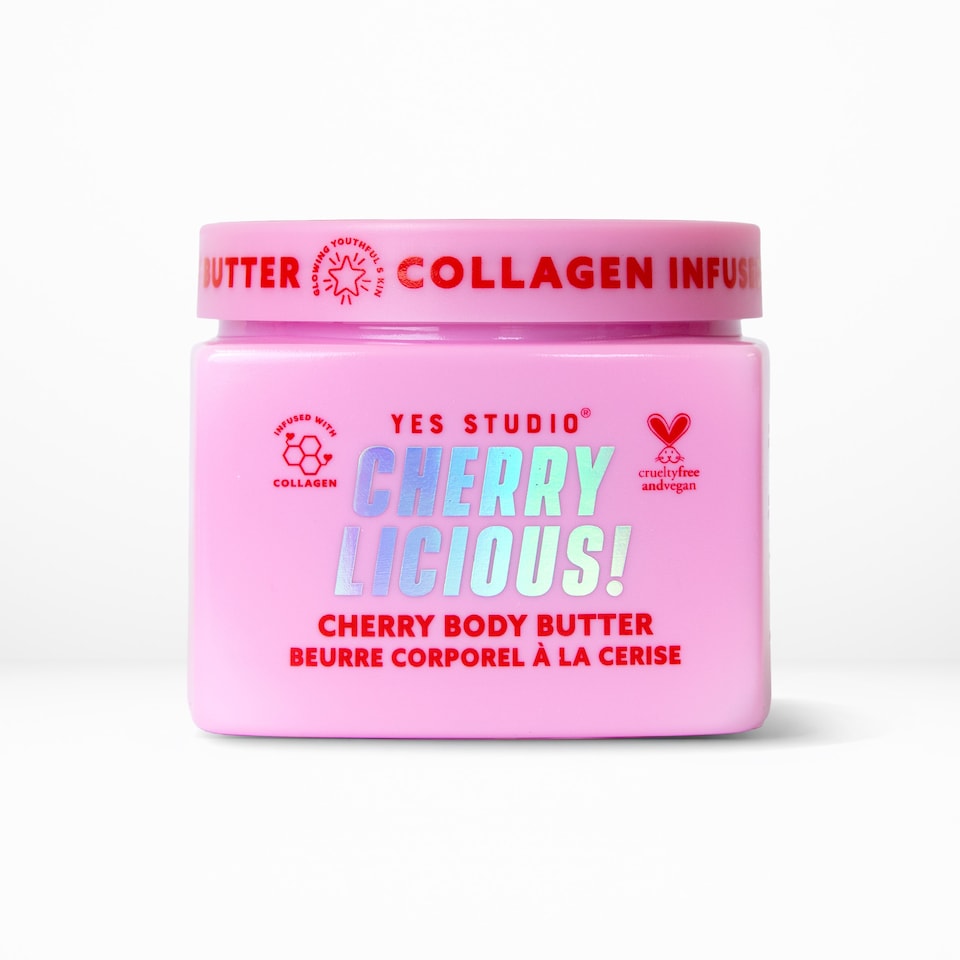 Yes Studio Cherry Licious Collagen Infused Body Butter 400g