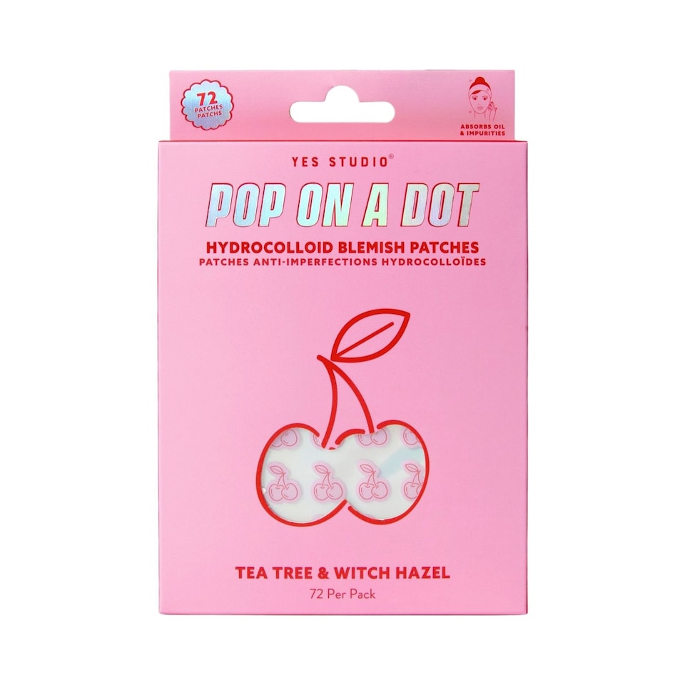 Yes Studio Pop on a Dot Cherry Shaped Hydrocolloid Blemish Patches 72pk