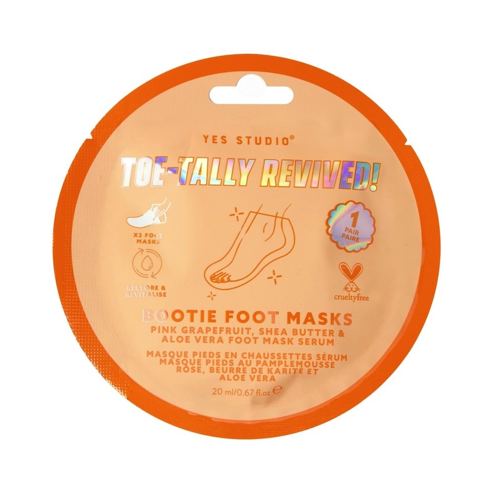 Yes Studio Toe-Tally Revived Bootie Foot Masks 1 Pair