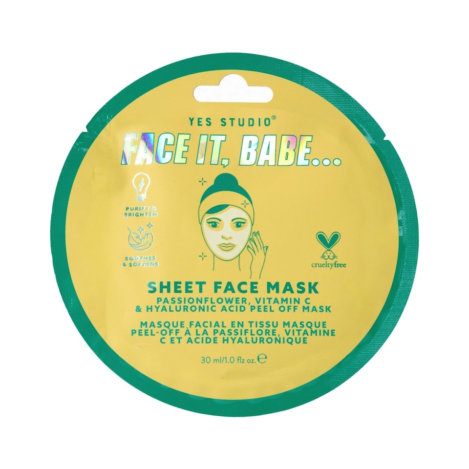 Yes Studio Face It, Babe... Hyaluronic Acid Sheet Face Mask