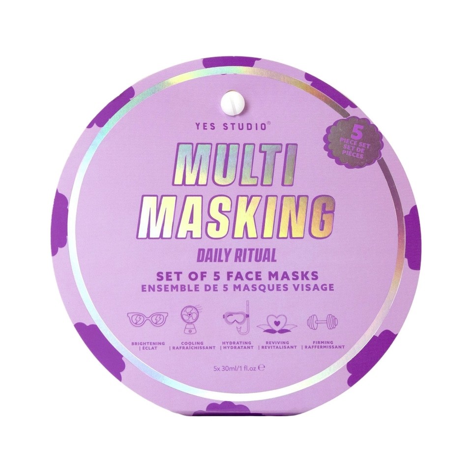 Yes Studio Multi Masking Daily Ritual Set of 5 Face Masks