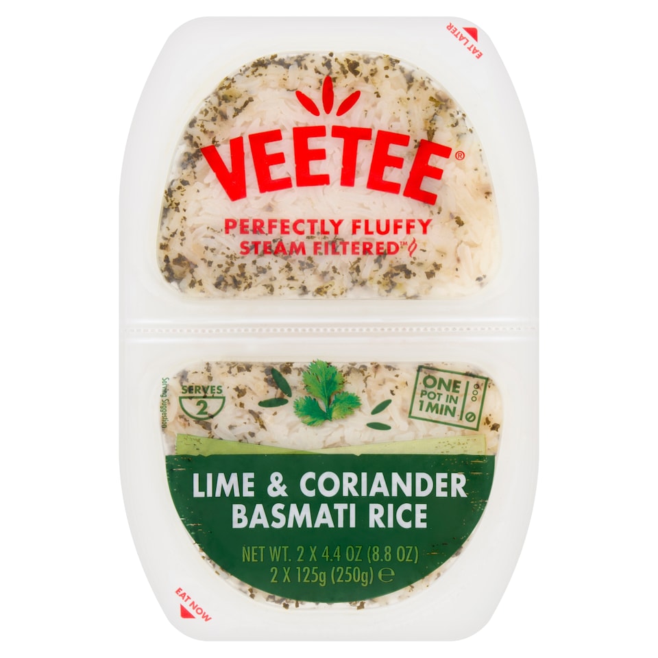 Veetee Lime & Coriander Basmati  Rice 250g