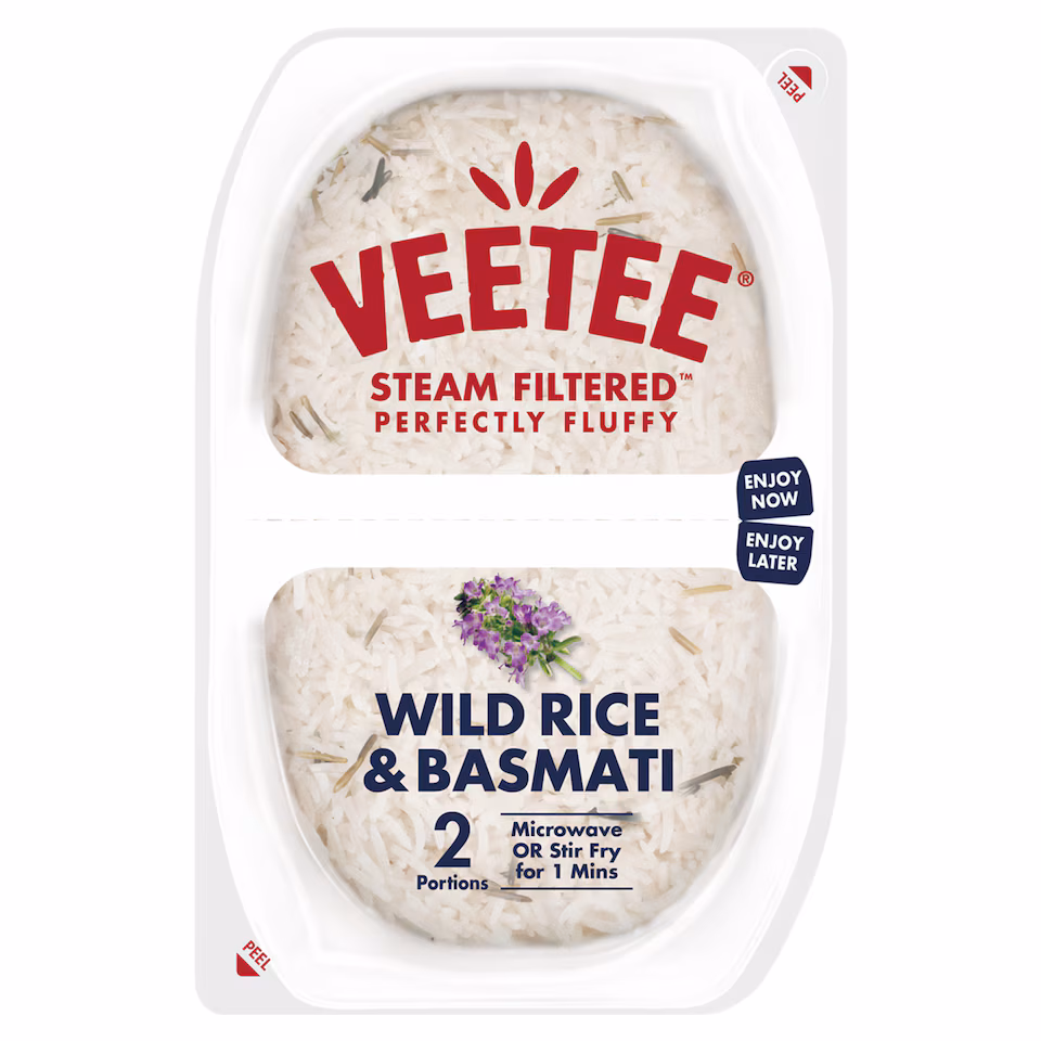 Veetee Heat & Eat Basmati & Wild Rice Pots  2 X 125g