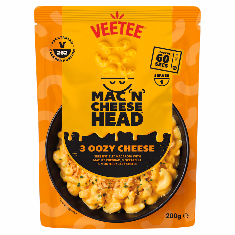 Mac 'N' Cheese Head Macaroni & 3 Oozy Cheese 200g