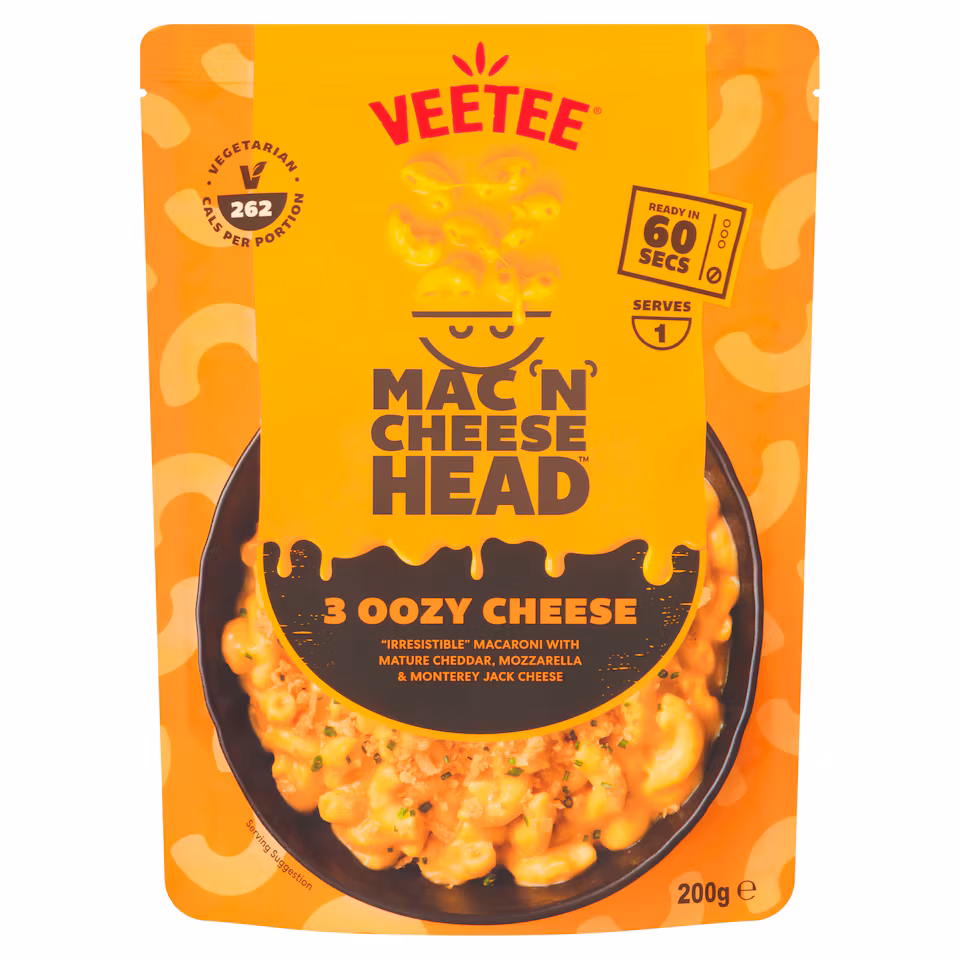 Mac 'N' Cheese Head Macaroni & 3 Oozy Cheese 200g
