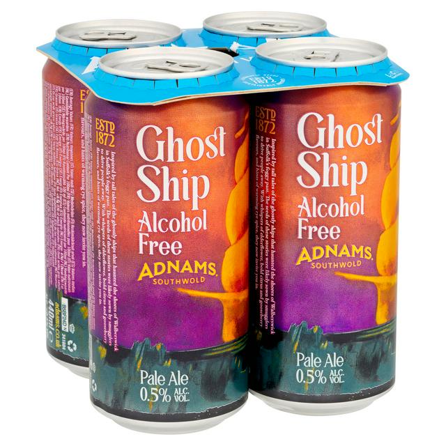 Adnams Southwold Ghost Ship 0.5% Low Alcohol Pale Ale x4 440ml