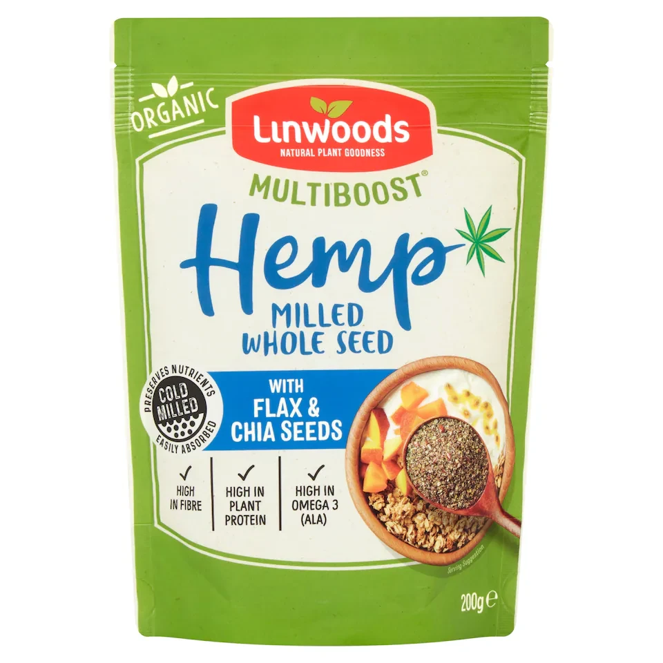 Linwoods Organic Milled Hemp Flax & Chia Seeds 200G