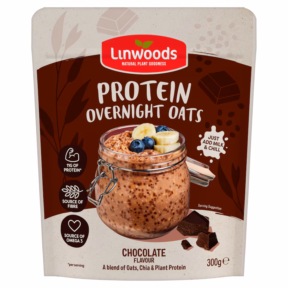 Linwoods Protein Overnight Oats Chocolate Flavour 300g