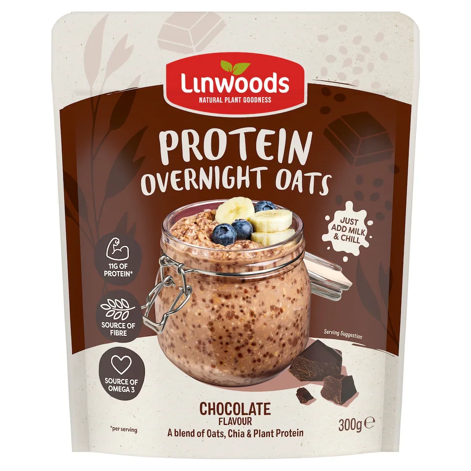 Linwoods Protein Overnight Oats Chocolate Flavour 300g