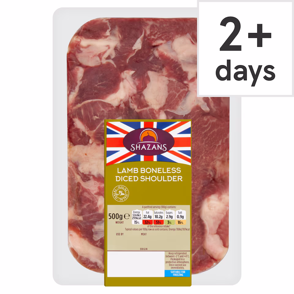 Shazans Diced Lamb 500g