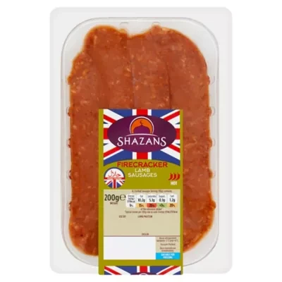Shazans Firecracker Lamb Sausages 200g